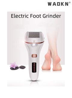 WAOKN Professional Electric Foot Grinder Rechargeable, Portable Electronic Foot File Pedicure Tools, Electric Callus Remover Kit, Perfect for Dead, Hard, Cracked Dry Skin, Ideal Gift for Feet Care  - Image 1