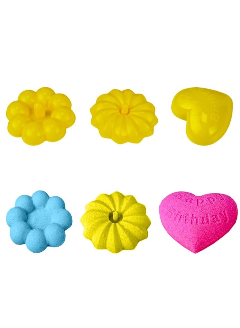 UKR Magical Moldable Play Sand Kit – 750g DIY Sweet Cake Sand Molds & Tools – Sensory Play Sand for Indoor & Outdoor Fun (Cake Creations) - Image 4