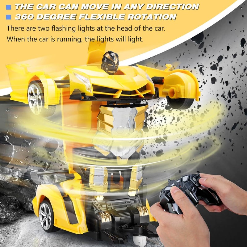Chridark Multiple design variants Remote Control Car Transformer Toy Transform RC Robot Toy Car for Children Toy for 3-8 Year Old Girls Boys Gift Birthday Toys Light & sturdy - Image 3