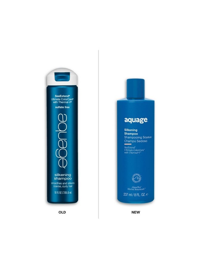 Aquage Seaextend Silkening Shampoo Smoothes And Silkens Coarse Curly Hair 8 Oz - Image 3