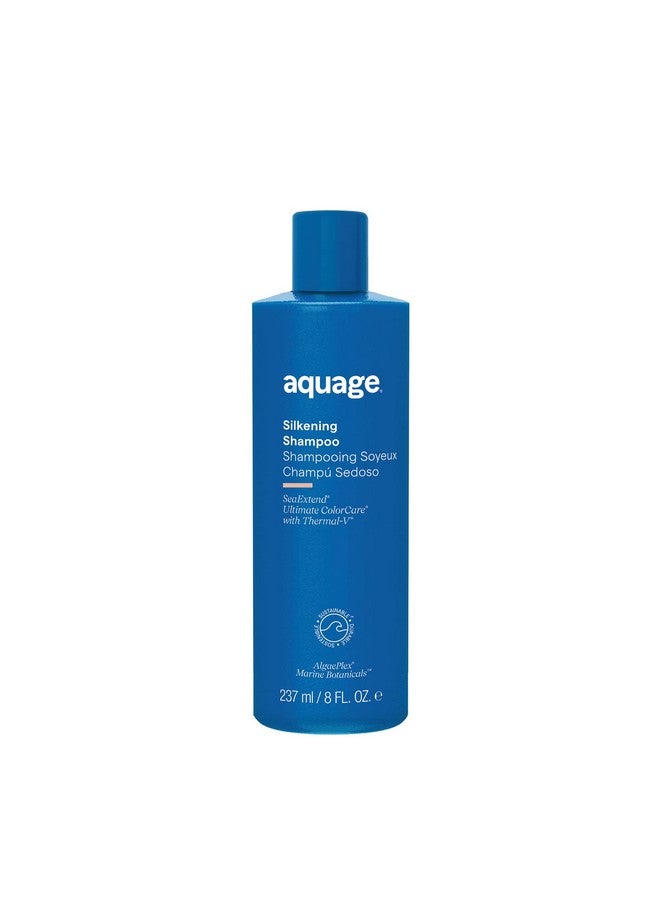 Aquage Seaextend Silkening Shampoo Smoothes And Silkens Coarse Curly Hair 8 Oz - Image 2