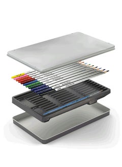 H&B 12 Colors Watercolor Pencils With Brush for Art Drawing Student School Supply  - Image 2