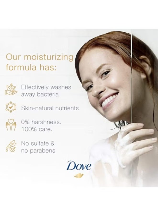 Dove Deeply Nourishing Body Wash 500ml | Triple Moisture Serum | Nourishes Dry Skin | Gentle Cleansing & Long-Lasting Hydration - Image 2