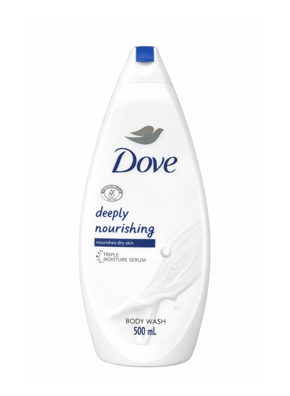 Dove Deeply Nourishing Body Wash 500ml | Triple Moisture Serum | Nourishes Dry Skin | Gentle Cleansing & Long-Lasting Hydration