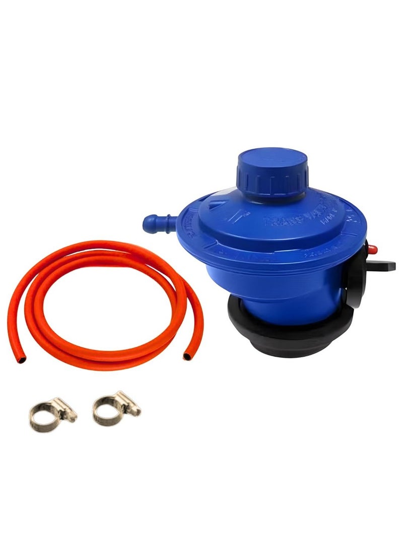 GAS REGULATOR ,patio gas regulator, Gas Grill Control Valve Table Top Regulator with intel pressure 0.3-16Bar, 22MM  ,90mBAR , CLIP ON TYPE, Gas cylinder regulator