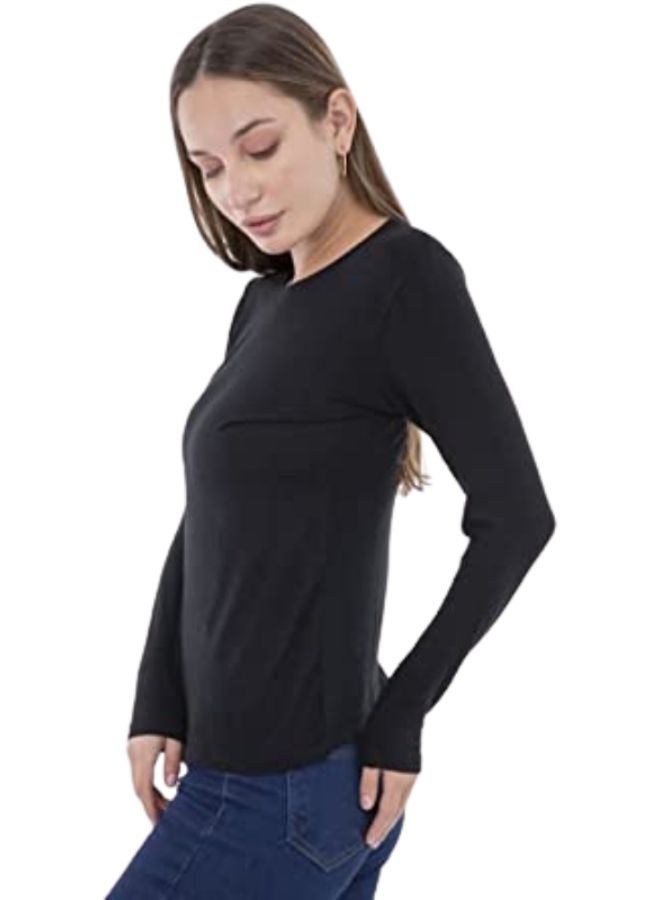 Carina Long sleeve cotton T-shirt - Image 3