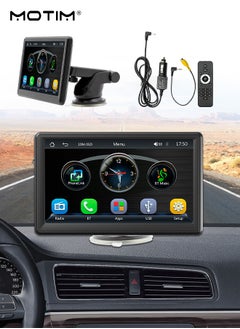 Wireless CarPlay with 7 Inch Screen, Supports Apple CarPlay and Android Auto, Touch Screen Car MP5 Player Car Audio - WiFi, Bluetooth, FM, Car Portable Console Adapter, Link FM Transmitter AUX Output USB TF