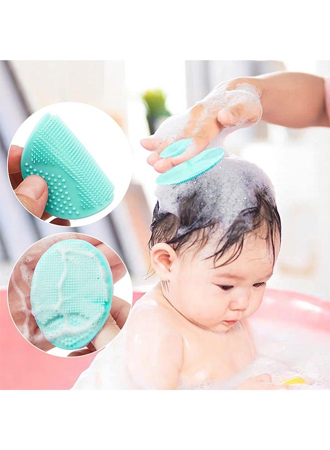 اتش واي فرشاة حمام الطفل ، مقشر تدليك سيليكون كاب المهد | ذا سكين سوهاي بيبي ضروري للبشرة الجافة، الأكزيما (3 قطع) - Image 3