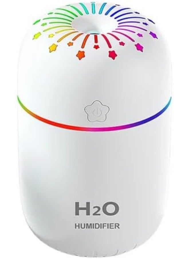 Mini cool mist humidifier, colorful USB personal computer cool mist humidifier, ultra-quiet, two adjustable mist modes for bedroom, car, office - Image 1