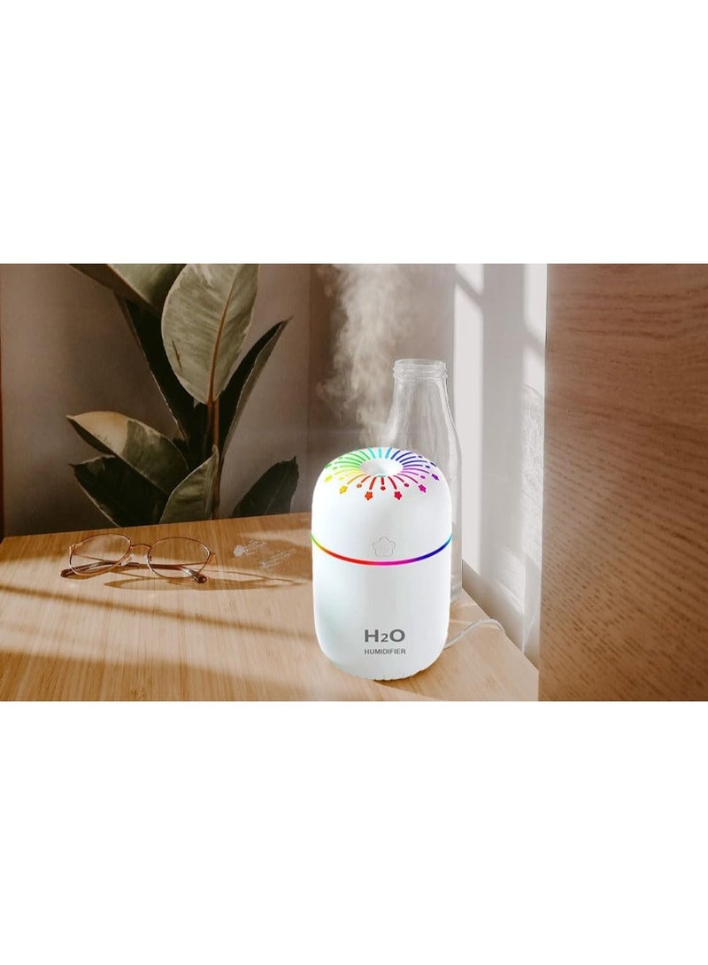 Mini cool mist humidifier, colorful USB personal computer cool mist humidifier, ultra-quiet, two adjustable mist modes for bedroom, car, office - Image 2