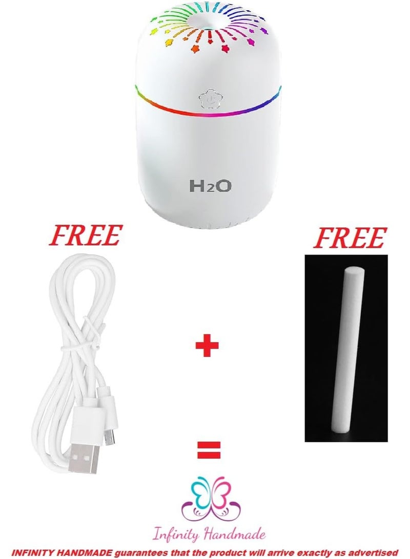 Mini cool mist humidifier, colorful USB personal computer cool mist humidifier, ultra-quiet, two adjustable mist modes for bedroom, car, office - Image 5