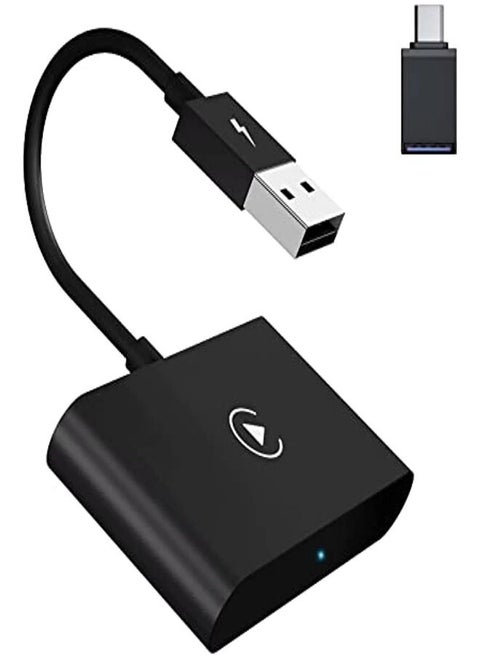 Wireless CarPlay Adapter,Wireless Carplay Dongle,Plug & Play 5GHz WiFi Online Update,Low Latency,Easy to Install,Support Newest iOS 16