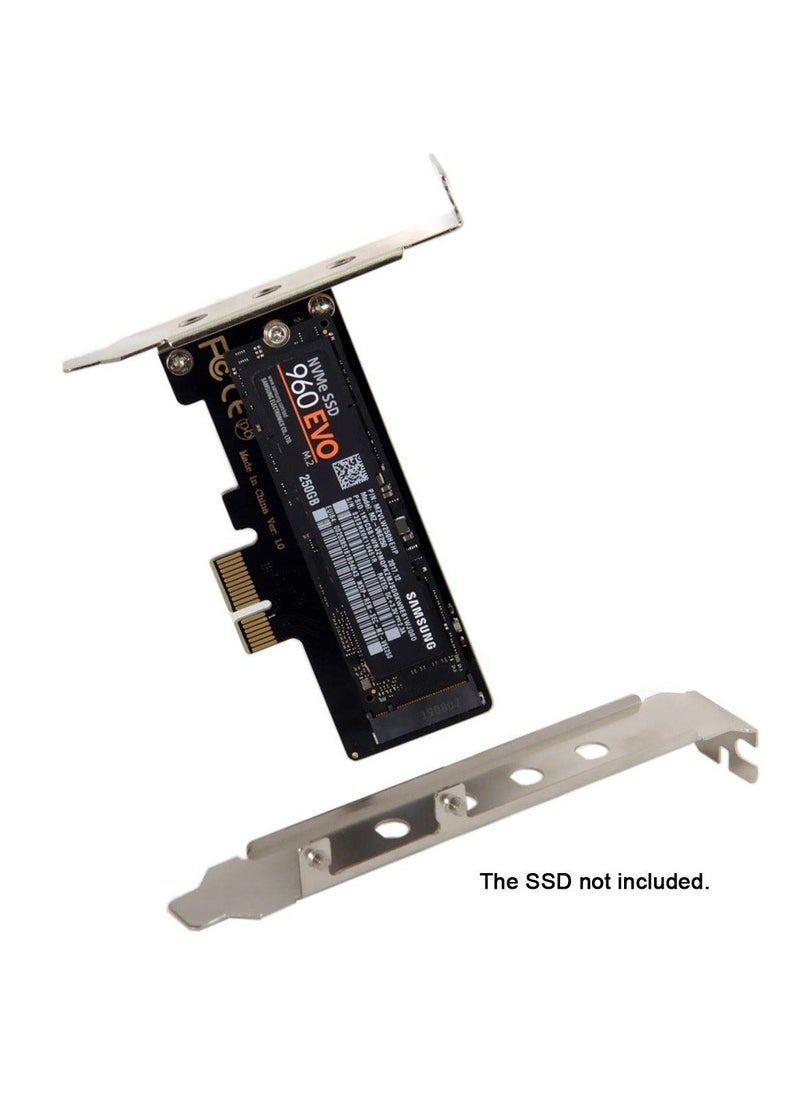 Generic - NVMe PCIe Adapter, PCI-E 4.0 M.2 SSD Adapter NVMe to PCIe Card AHCI PCI Card NVMe Expansion Card M.2 to PCI-E PCI-E SSD Mount High-Speed NVMe Card M.2 Adapter Low Profile PCI-E 4.0 SSD Card - Image 1