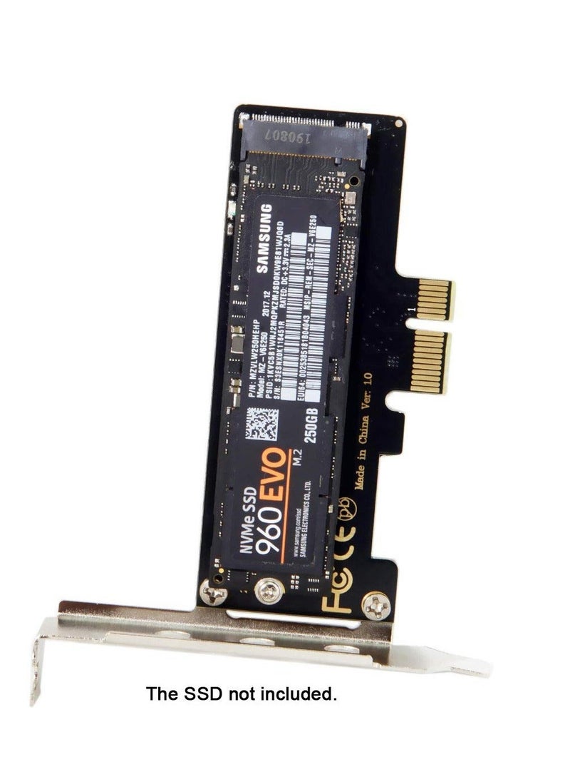 Generic - NVMe PCIe Adapter, PCI-E 4.0 M.2 SSD Adapter NVMe to PCIe Card AHCI PCI Card NVMe Expansion Card M.2 to PCI-E PCI-E SSD Mount High-Speed NVMe Card M.2 Adapter Low Profile PCI-E 4.0 SSD Card - Image 1