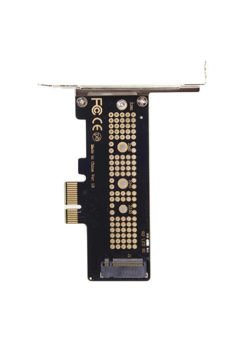 Generic - NVMe PCIe Adapter, PCI-E 4.0 M.2 SSD Adapter NVMe to PCIe Card AHCI PCI Card NVMe Expansion Card M.2 to PCI-E PCI-E SSD Mount High-Speed NVMe Card M.2 Adapter Low Profile PCI-E 4.0 SSD Card - Image 1