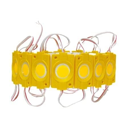Autozap 20 Pcs Car Motorcycle Under Glow Led Module Strip Light Interior Light, Dash Light, Back Up Lamp Car, Motorbike, Truck, Van (Golden) - Image 1