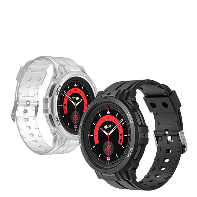 سوار ساعة ذكية باللون وردي قابل للتعديل متوافق مع Samsung Galaxy Watch 5 Pro بملاءمة قابلة للتعديل وحزام بديل للاستخدام اليومي للحمل اليومي للاستخدام المتكرر لترتيب الأغراض - Image 2