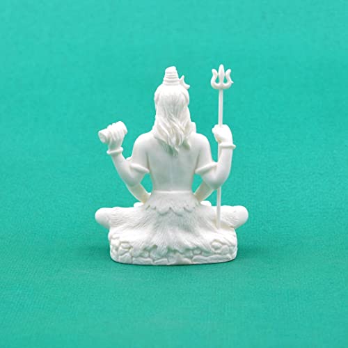 CraftVatika Shiv Shiva Murti Statue Idols Sculpture for Car Dashboard Pooja Temple Room Home Decoration & Festival Occasions Gifts (3 Inches Height, Resin) (SHRS114) - Image 5