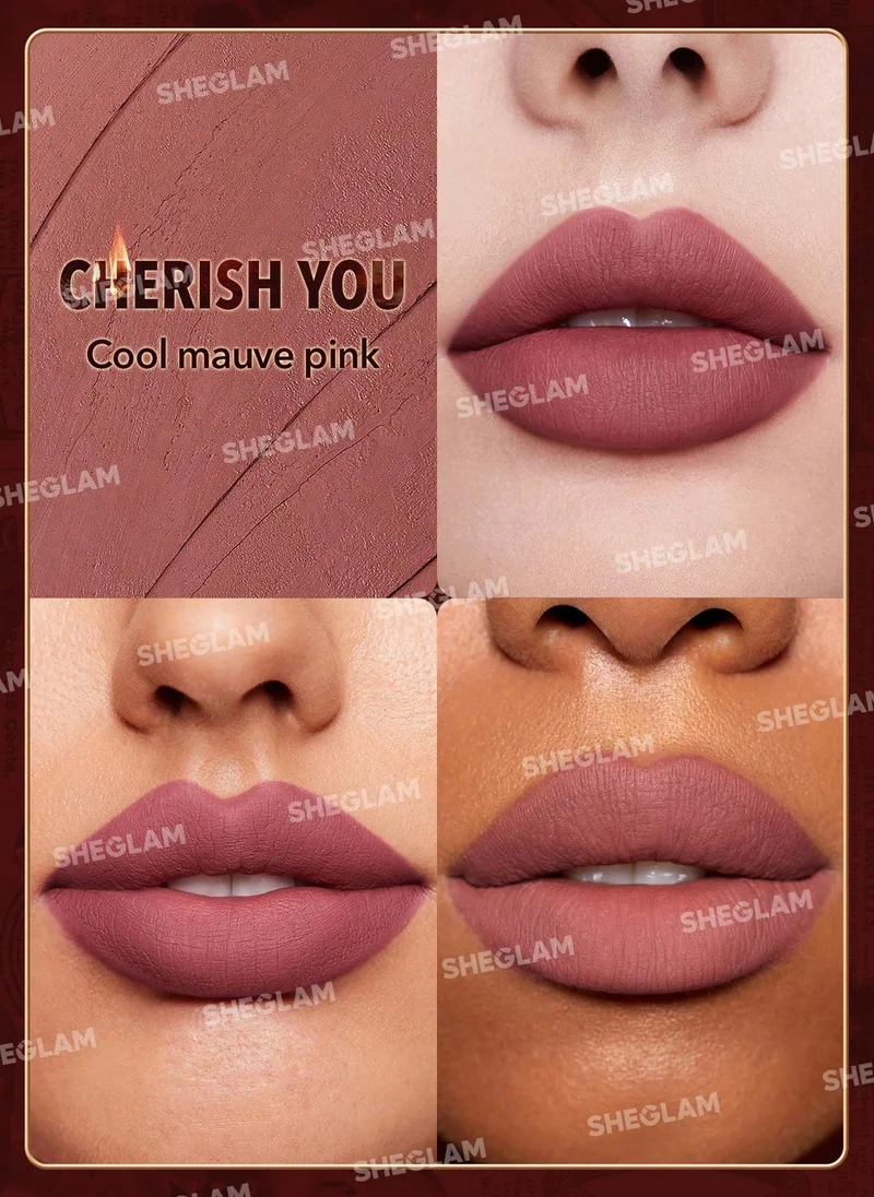 SHEGLAM Sheglam Ember Rose Very Dynamatte Boom Ll Matte Lipstick-Cherish You