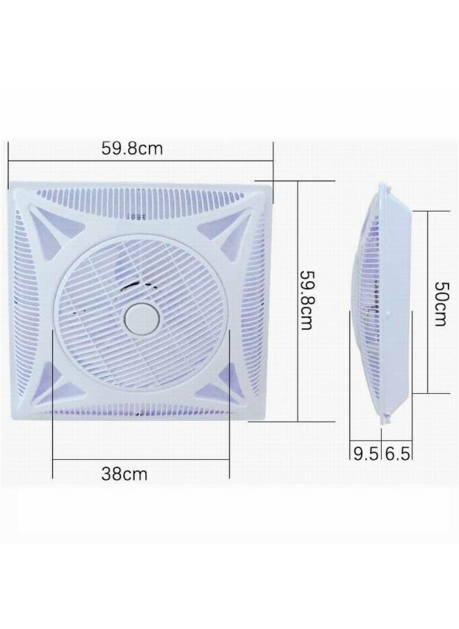 Generic - 14" Embedded Ceiling Fan-lamp High Air Flow with Remote Control - Image 1