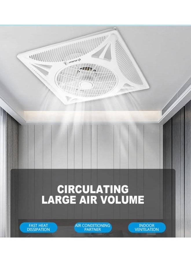 Generic - 14" Embedded Ceiling Fan-lamp High Air Flow with Remote Control - Image 1