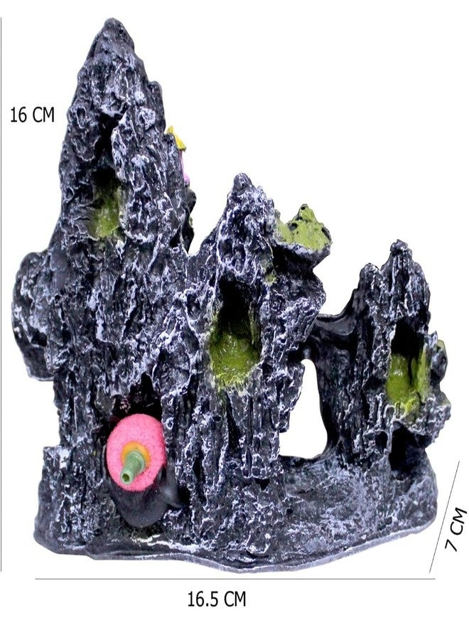 Mistletoe Small Mountain View Aquarium Rockery Stone Moss Air Stone Substrate Hiding Cave Tree Fish Tank Ornament Decoration Masterpiece - Image 4