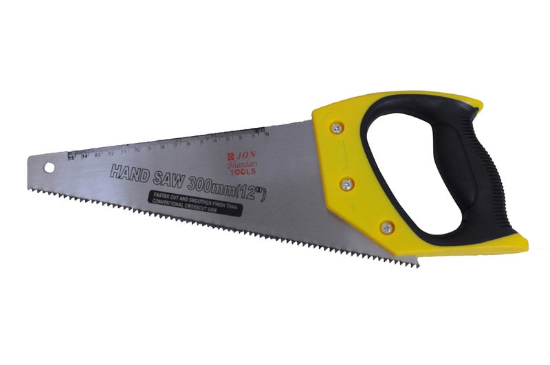 Jon Bhandari Tools 12 inch (300mm) Hand Saw – Hardened Steel Durable Blade with Ergonomic Handle, Precision Cutting | Fine Tooth Manual Saw for Wood, PVC, Plastic | Professional Carpentry & DIY Use - Image 1