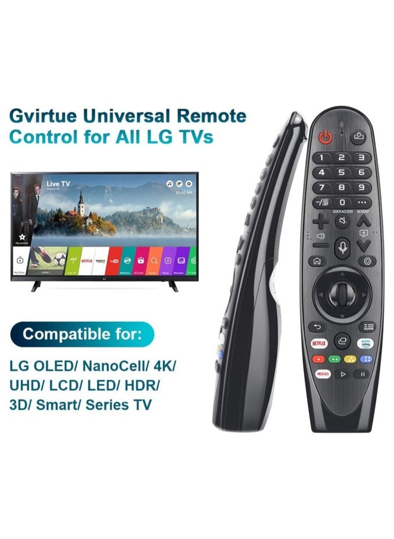 Universal Remote Control for All LG Magic OLED NanoCell 4K UHD LCD LED HDR 3D Smart Series TV with Netflix Prime Video Buttons