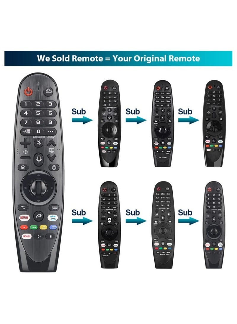 Universal Remote Control for All LG Magic OLED NanoCell 4K UHD LCD LED HDR 3D Smart Series TV with Netflix Prime Video Buttons