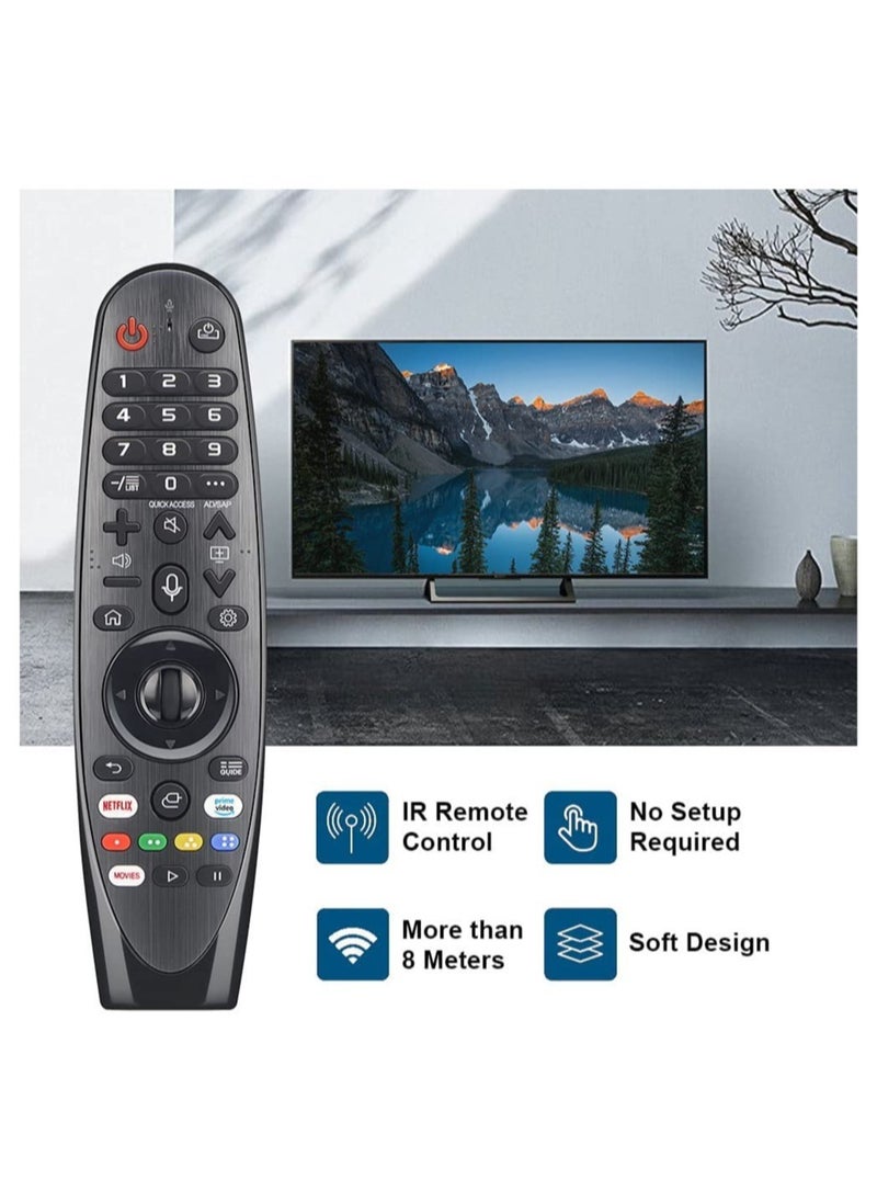 Universal Remote Control for All LG Magic OLED NanoCell 4K UHD LCD LED HDR 3D Smart Series TV with Netflix Prime Video Buttons