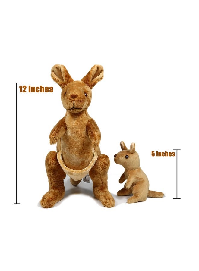 Ice King Bear Kangaroo Stuffed Animal With Removable Joey Plush Toy,12 Inches - Image 3