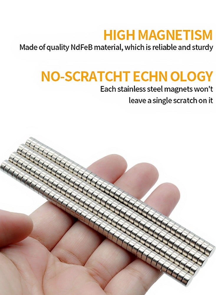 100pcs Super Powerful Neodymium Magnet Round 0.24X0.12 inch N35 Strong Permanent Magnetic Small NdFeB Refrigerator Magnets 6x3mm  - Image 3