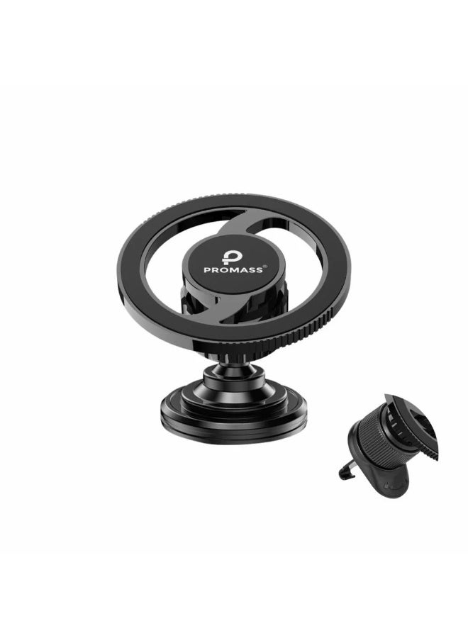 PROMASS 2-in-1 Magnetic Phone Mount Air Vent Clip & Adhesive Base Holder  Strong Magnet for Car Home & Office Universal for iPhone & Android - Image 1