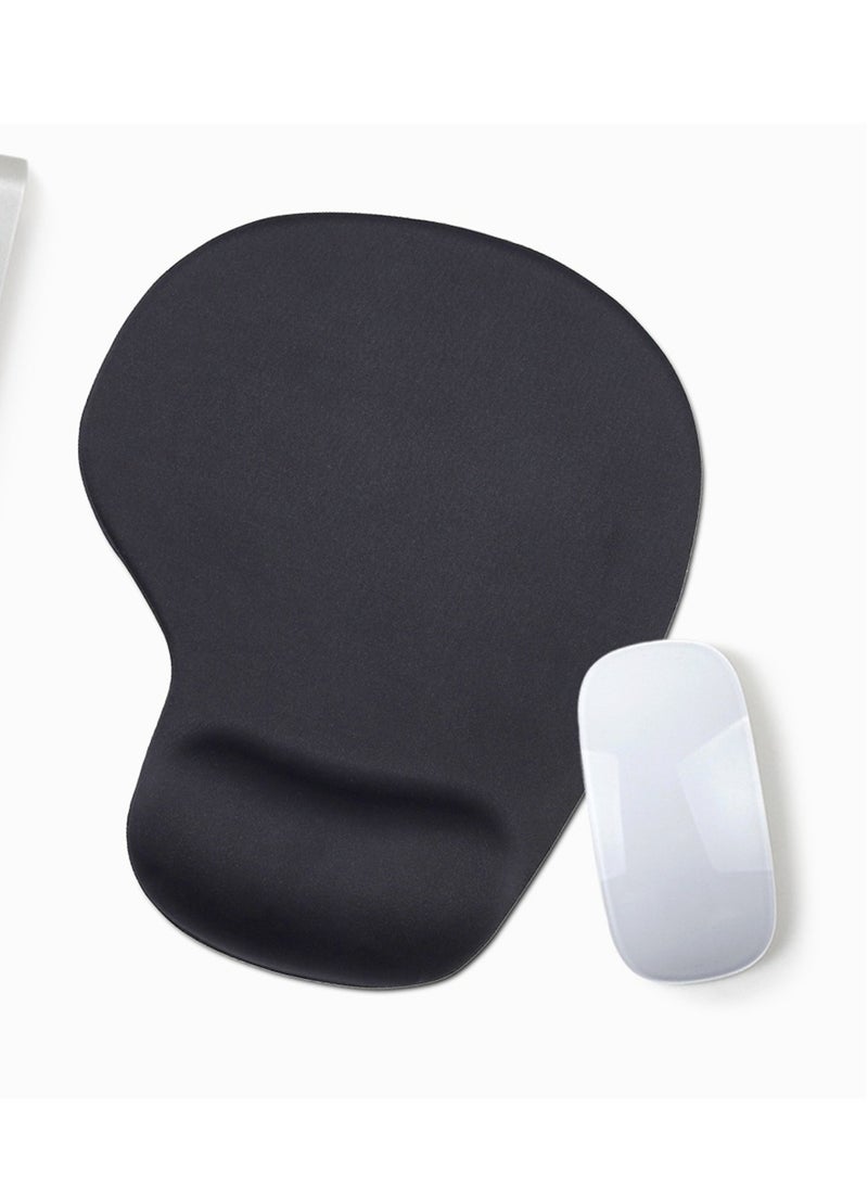 Ergonomic Mouse Pad with Wrist Rest Support Gel Mousepad, Black - Image 2