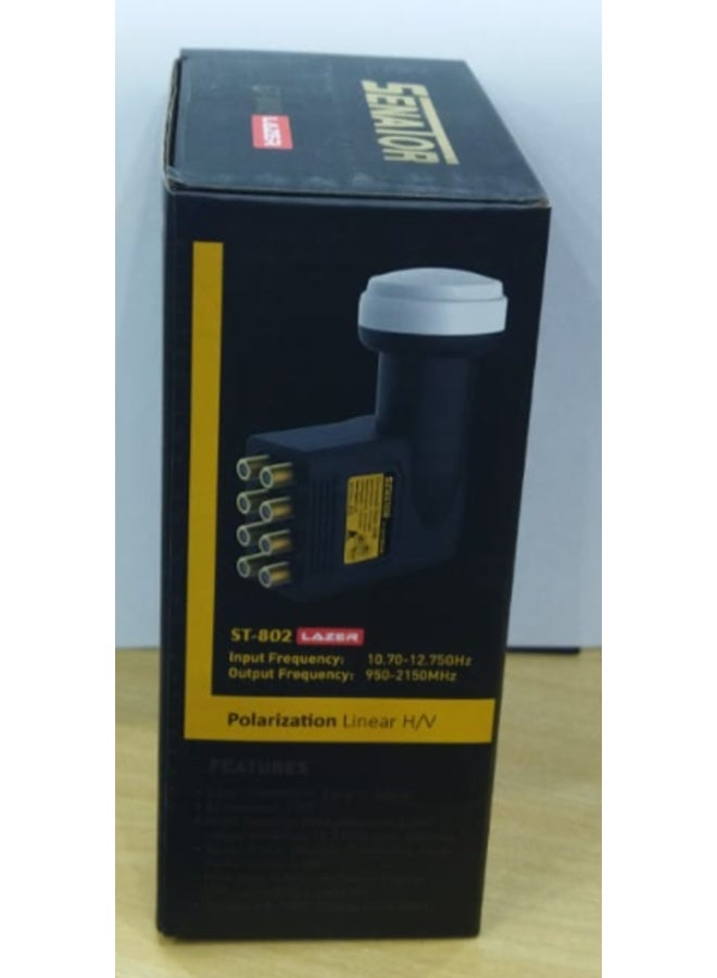 SENATOR LAZER ST-802 OCTO LNB UNIVERSAL GOLD F-CONNECTOR - Image 2