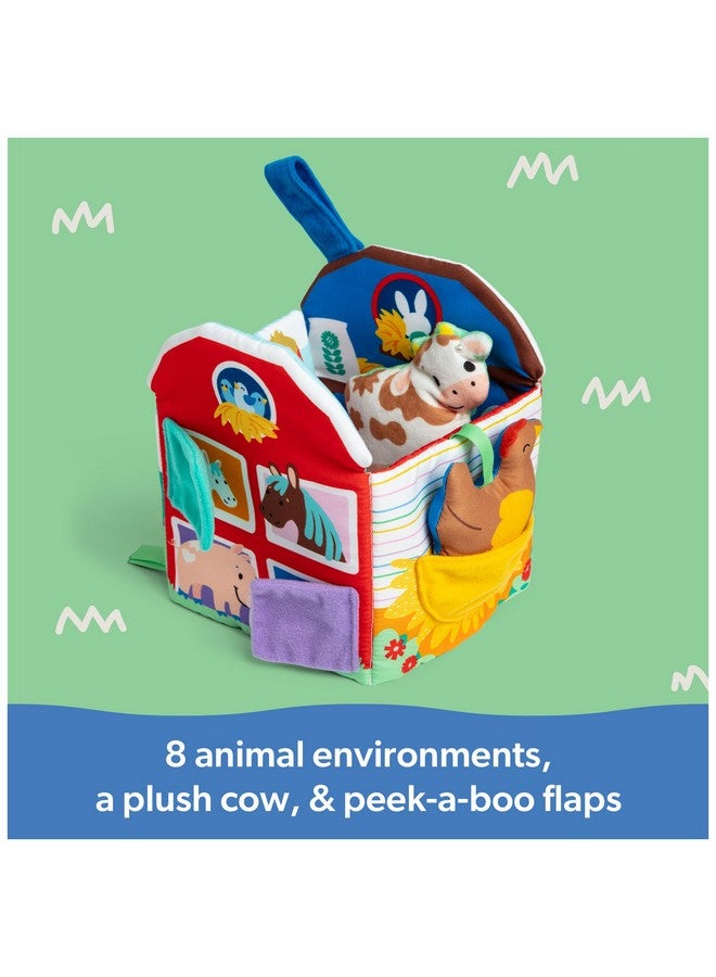 Ms. Rachel مزرعة التعلم الحسية الرسمية للسيدة راشيل، كتاب أطفال ناعم قابل للطي مع بقرة محشوة، ألعاب تعليمية للأطفال من عمر 3 أشهر إلى 18 شهرًا - Image 4