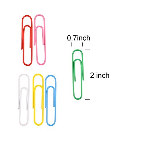 Sunmns 300 Pieces Large Colorful Paper Clips, 2 Inch - Image 3