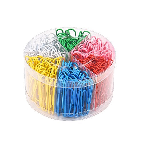 Sunmns 300 Pieces Large Colorful Paper Clips, 2 Inch - Image 1