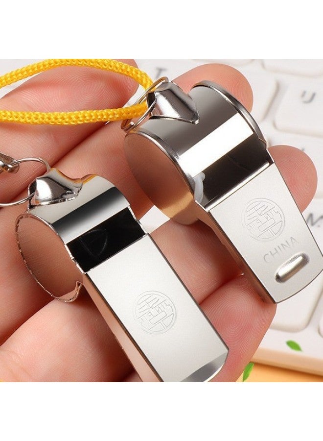Generic Whistle Outdoor Survival Referee PE Teacher Special Treble Basketball Training Coach Professional Life-saving Whistle-Color:Whistle [one Set] - Image 2