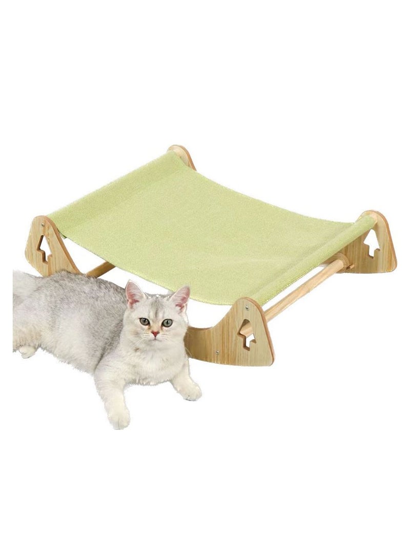 Cool Baby COOLBABY Cat Bed Pet Bed Pet Shaker Antislip Mat Design Washable Breathable Cloth Pad Solid Wood Cat Bed - Image 1