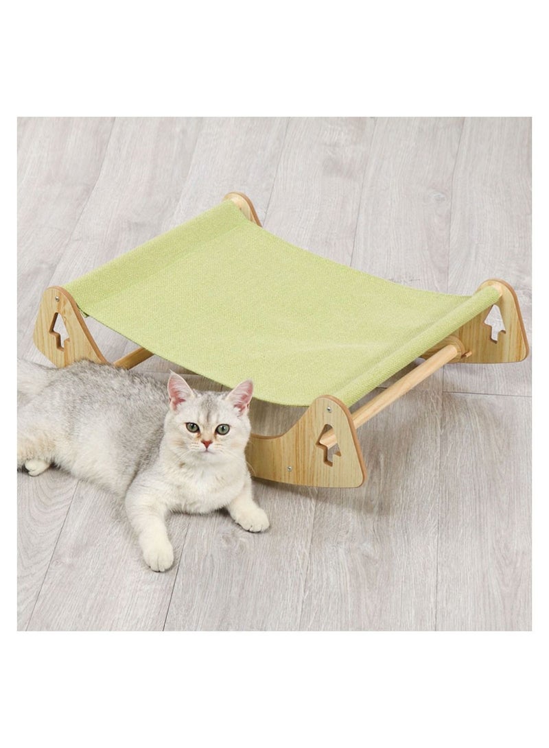 Cool Baby COOLBABY Cat Bed Pet Bed Pet Shaker Antislip Mat Design Washable Breathable Cloth Pad Solid Wood Cat Bed - Image 2
