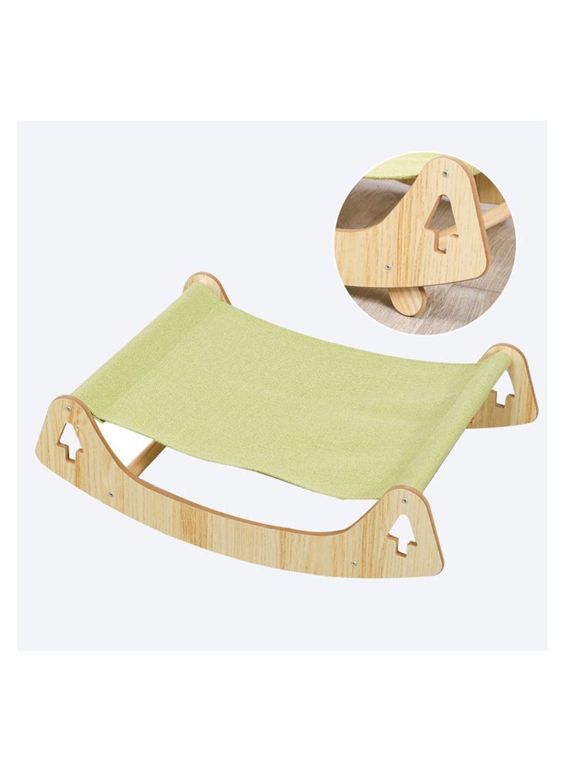 Cool Baby COOLBABY Cat Bed Pet Bed Pet Shaker Antislip Mat Design Washable Breathable Cloth Pad Solid Wood Cat Bed - Image 5