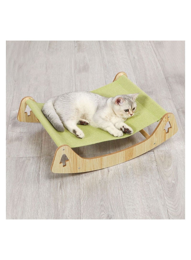 Cool Baby COOLBABY Cat Bed Pet Bed Pet Shaker Antislip Mat Design Washable Breathable Cloth Pad Solid Wood Cat Bed - Image 4