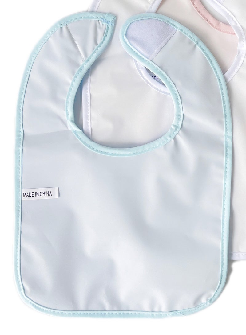 amchi baby Pack of 3 Bibs Soft Washable Adjustable 0+ months - Image 3