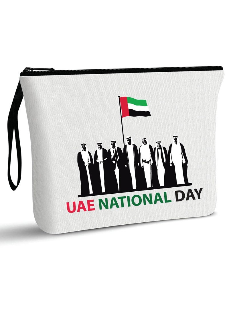 UAE National Day Cosmetic Bag Full Zipper Pouch - Celebrate UAE National Day Gift for Woman - Image 1