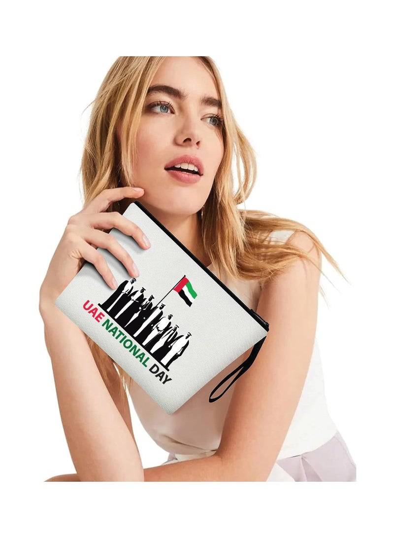 UAE National Day Cosmetic Bag Full Zipper Pouch - Celebrate UAE National Day Gift for Woman - Image 4