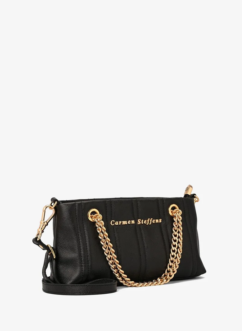 Quilted Bag Chains Black
