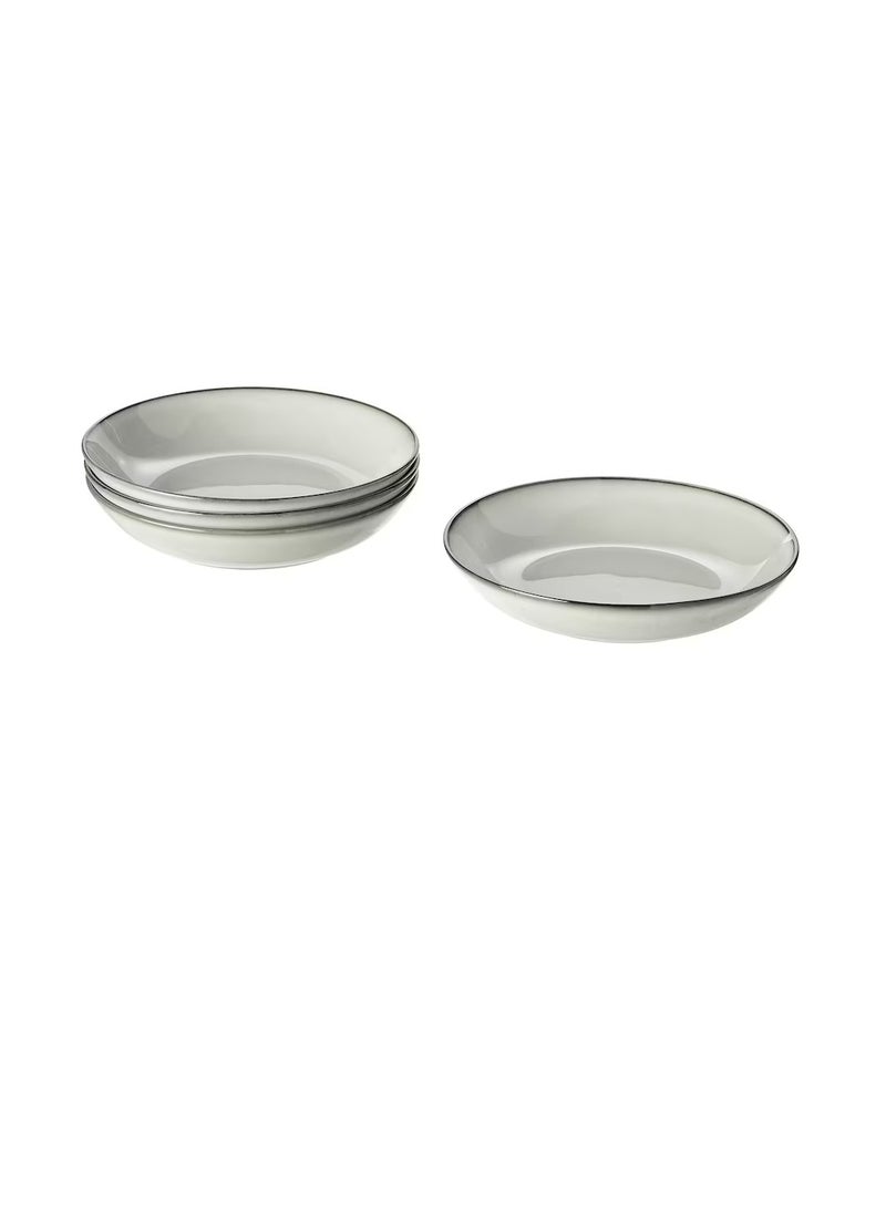 طبق عميق ، رمادي 21 سم - Image 1