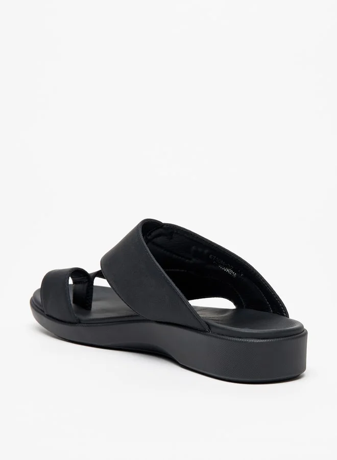 LBL by Shoexpress Men's Textured Slip-On Arabic Sandals
