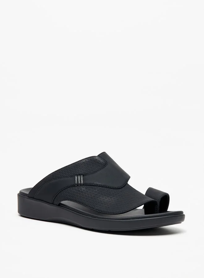 LBL by Shoexpress Men's Textured Slip-On Arabic Sandals